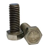 HCS410007C048PL 7/16"-14 X 3" Hex Cap Screw, Coarse, 410 Stainless